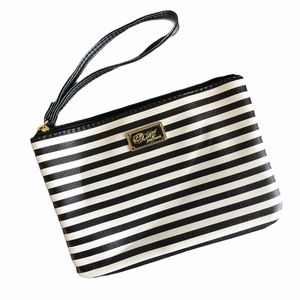 Betsey Johnson Luv Betsey Striped Wristlet